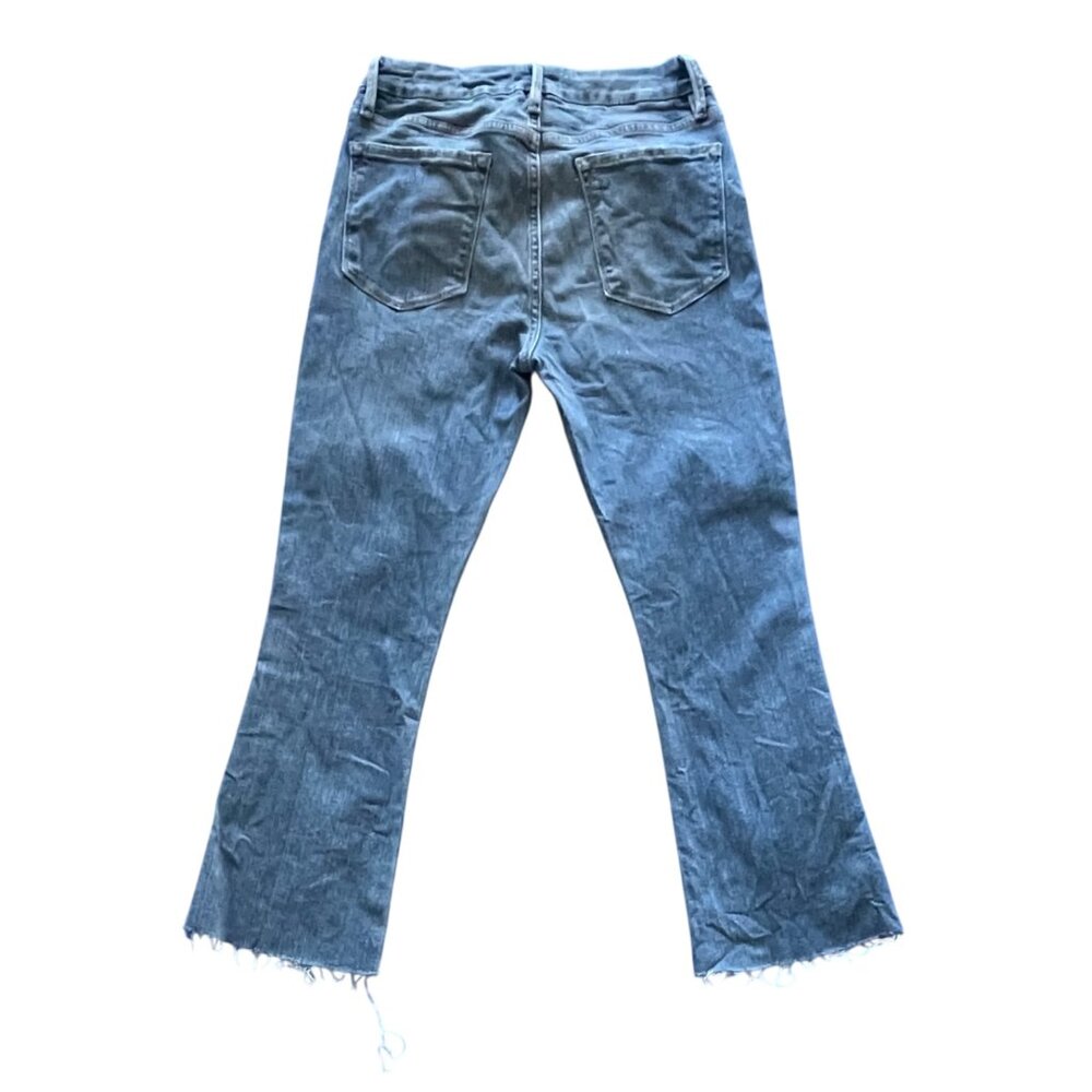 FRAME Le Crop Mini Bootcut Jeans w/ Raw Hem - Cairo Wash – Size 28 - Picture 3 of 10